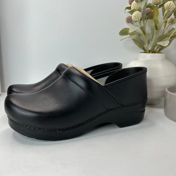 Dansko Wide Pro Box Clog Black Nursing Shoe Women 40/9.5 NWB Comfort Shoe - Picture 4 of 11